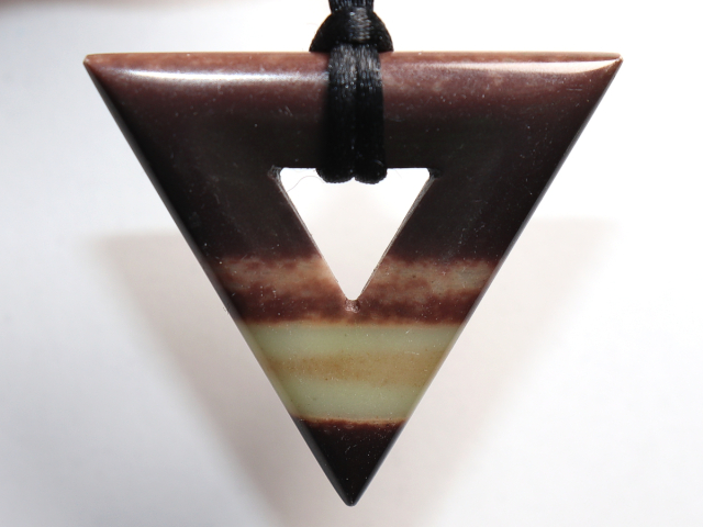 Preview: black banded jasper with cord