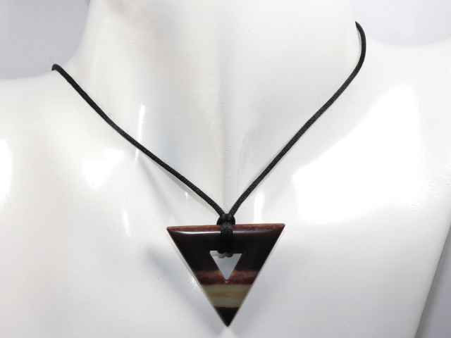 Preview: black banded jasper with cord