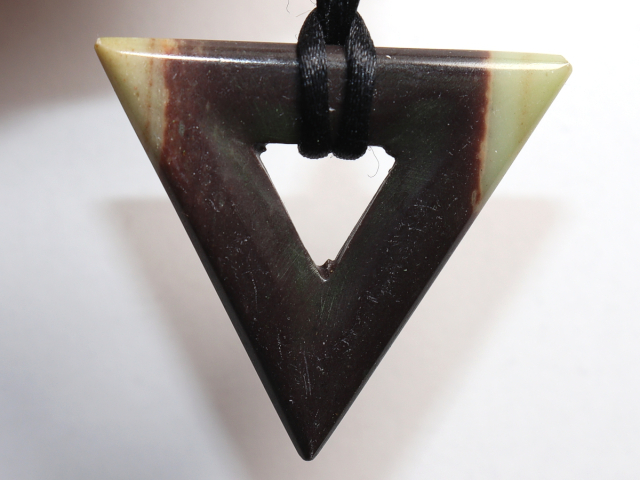 Preview: black banded jasper with cord