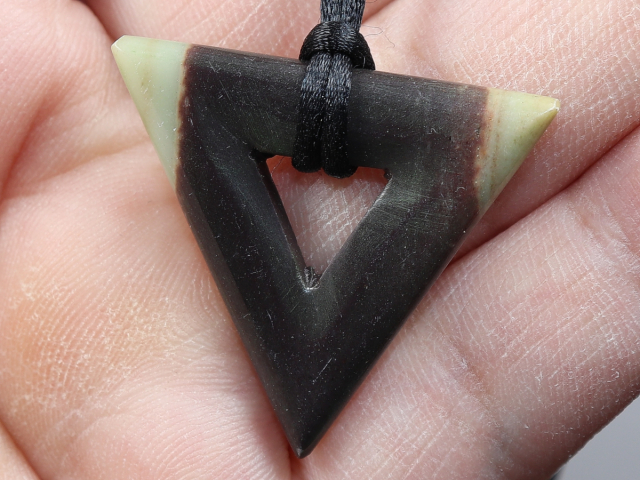 black banded jasper with cord