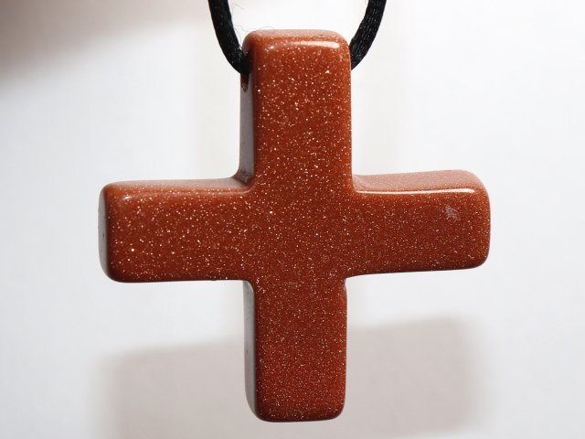 gold sandstone with cord or silver 925
