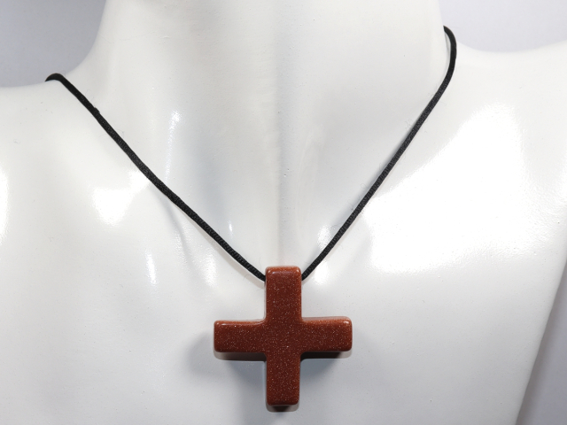 gold sandstone with cord or silver 925