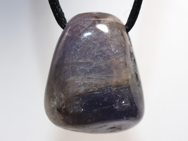 tanzanite with cord or silver 925