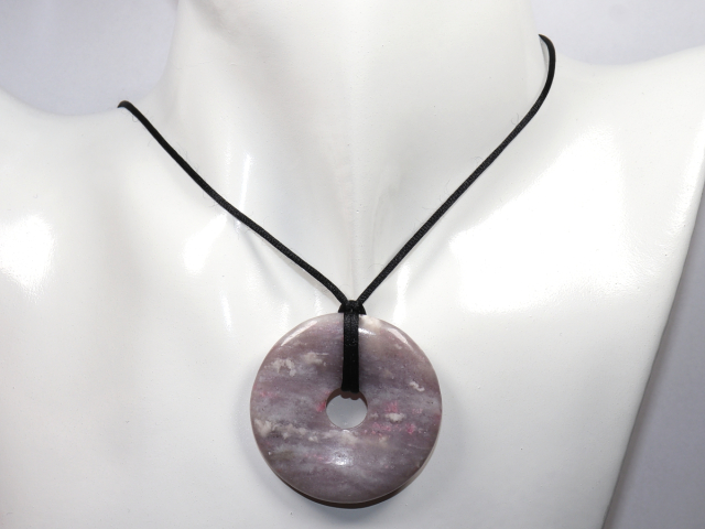 Preview: pink tourmaline (Rubellite) in quartz mit Band