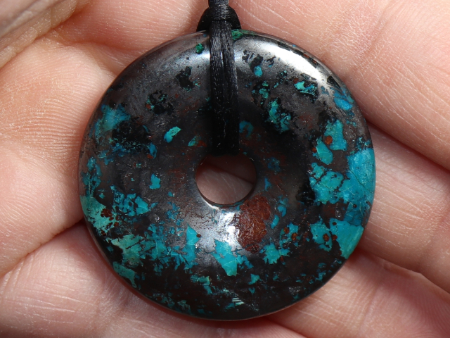 Hämatit-Chrysokoll mit Band