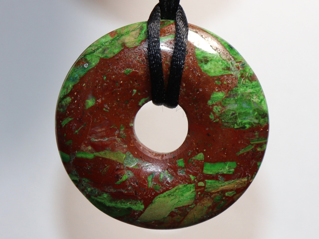 chrysocolla with cuprite with cord