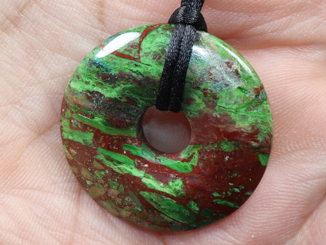 chrysocolla with cuprite with cord