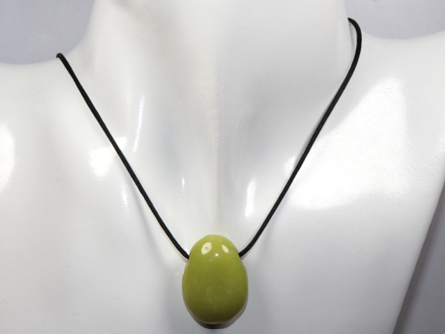 Preview: serpentine with cord or silver 925