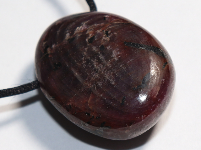 ruby with cord or silver 925