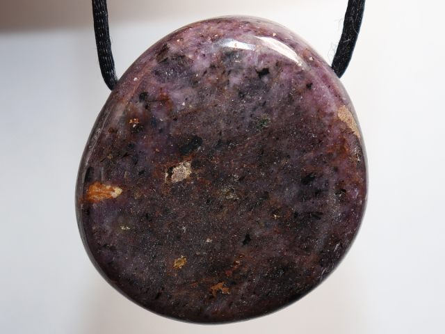 Preview: ruby with cord or silver 925