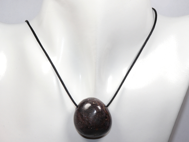 Preview: ruby with cord or silver 925