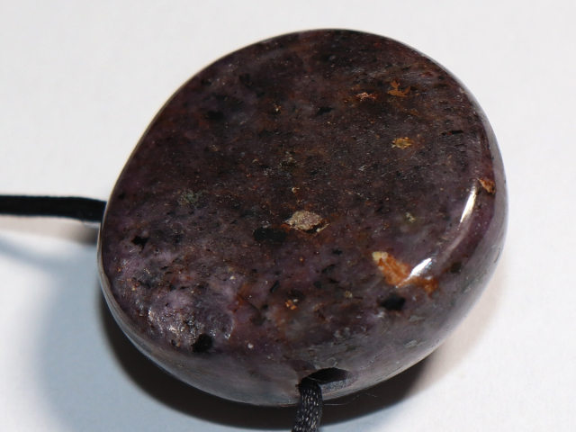 ruby with cord or silver 925