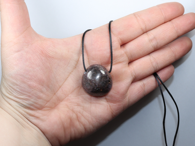 ruby with cord or silver 925