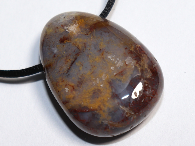 Preview: pietersite with cord or silver 925