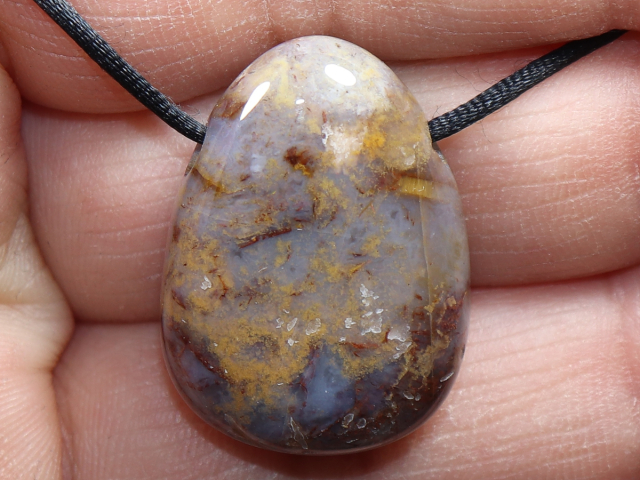 pietersite with cord or silver 925