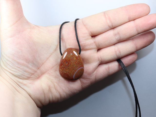 sardonyx with cord or silver 925
