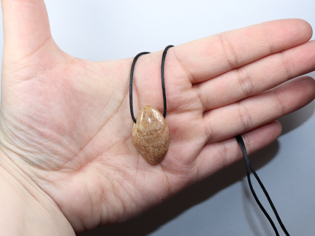tourmaline with cord or silver 925