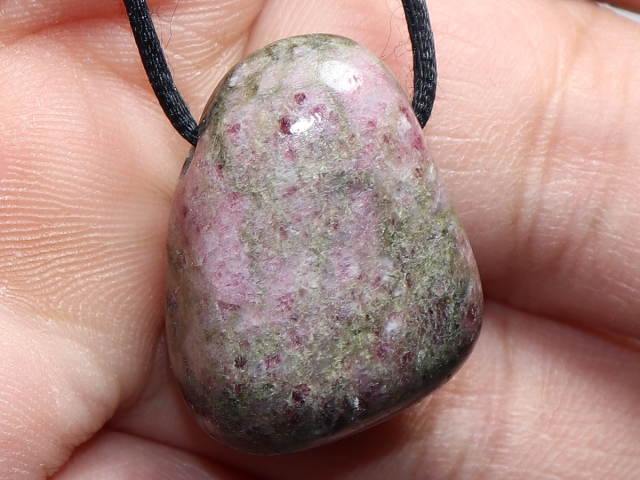 tourmaline with cord or silver 925