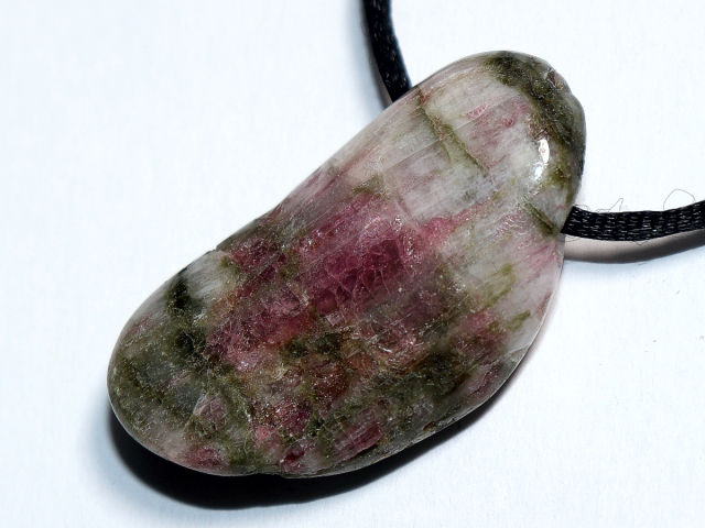 tourmaline with cord or silver 925