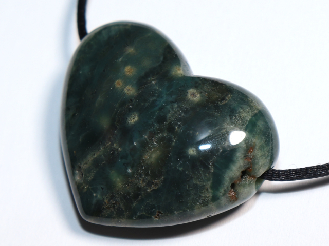 ocean jasper with cord or silver 925