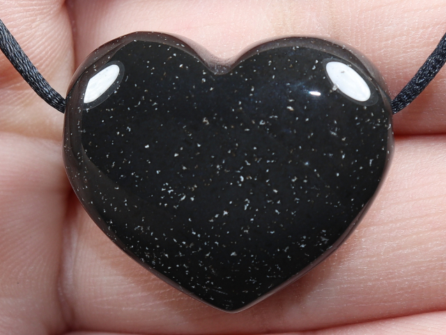 onyx with cord or silver 925