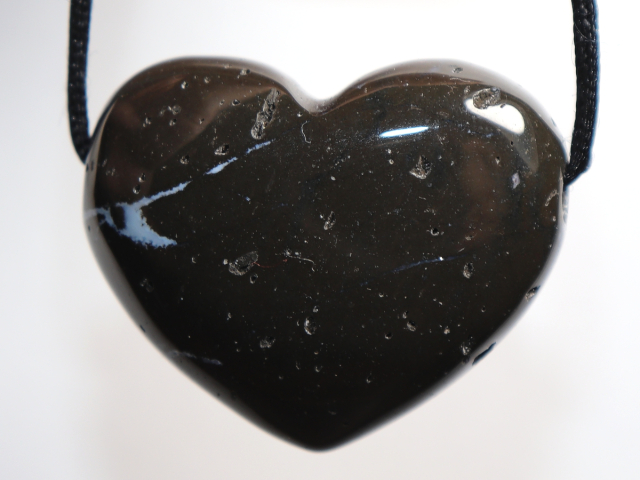 onyx with cord or silver 925
