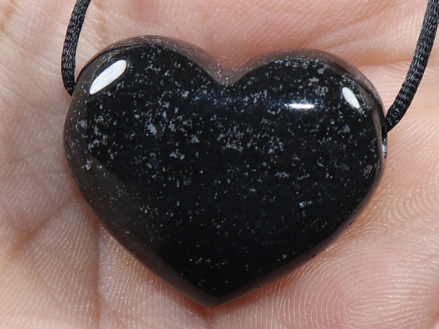 onyx with cord or silver 925