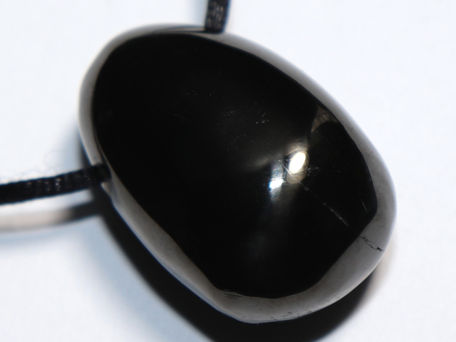 Preview: Gagat mit Band oder Silber 925