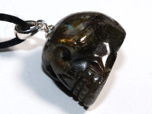 labradorite with cord or silver 925