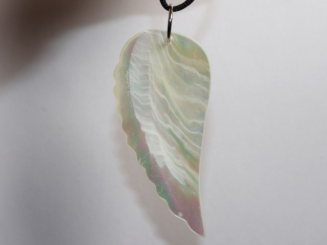 nacre with cord or silver 925
