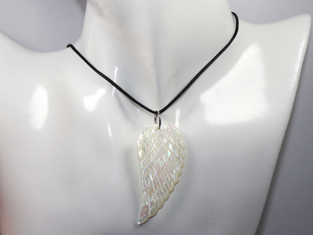 nacre with cord or silver 925