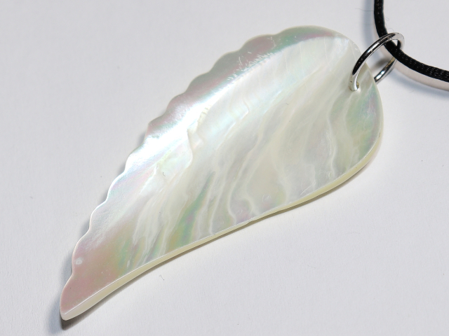 nacre with cord or silver 925