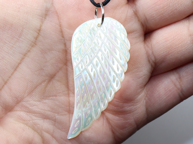 nacre with cord or silver 925