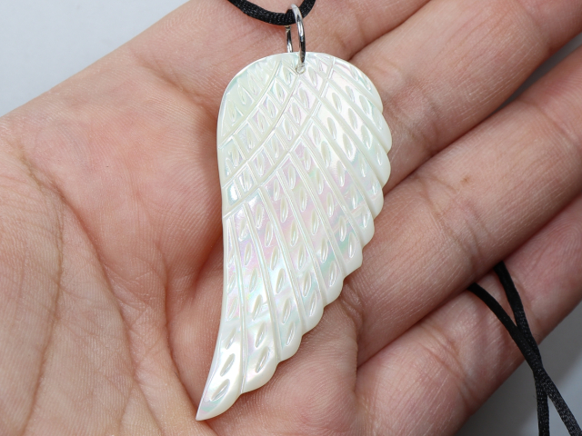 nacre with cord or silver 925