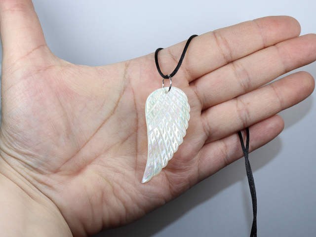 nacre with cord or silver 925