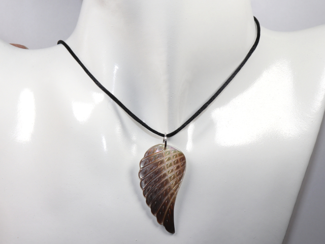 nacre with cord or silver 925