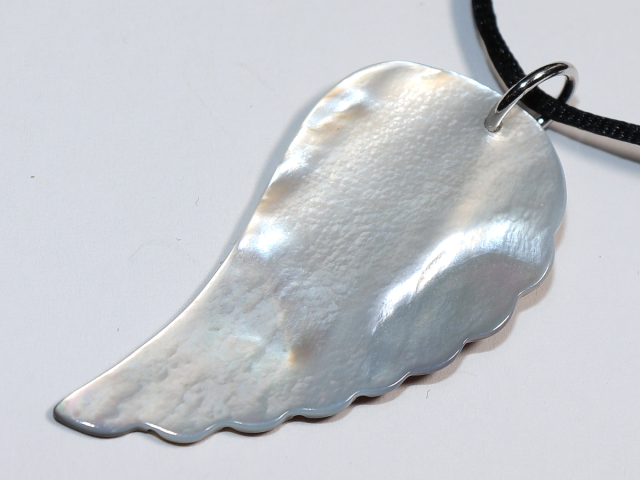nacre with cord or silver 925