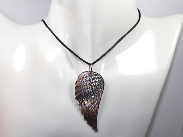 nacre with cord or silver 925