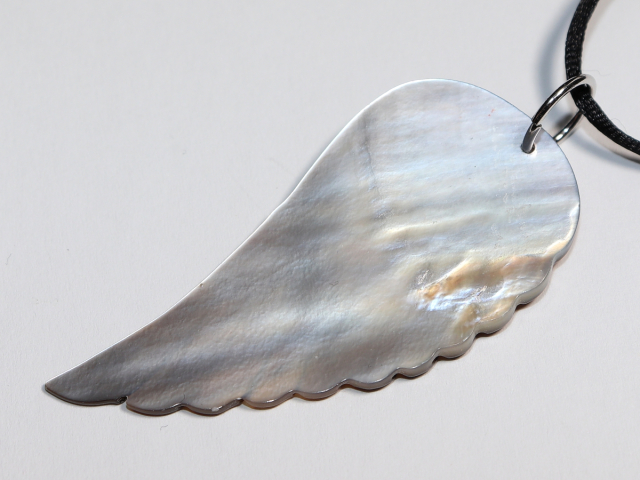 nacre with cord or silver 925