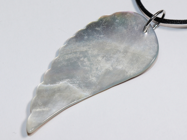 nacre with cord or silver 925