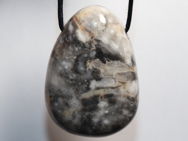 Preview: crazy lace agate with cord or silver 925