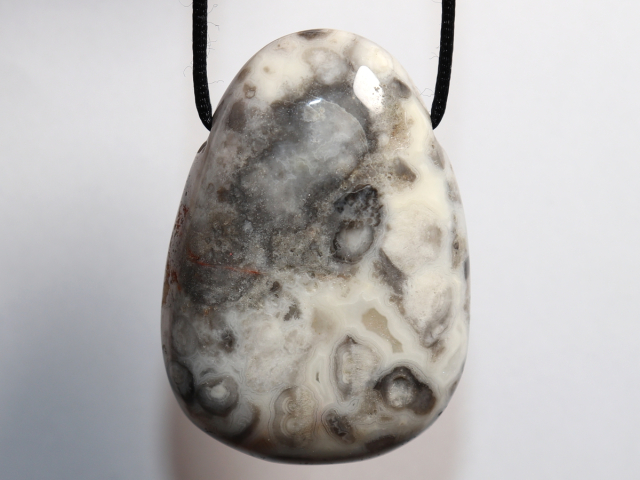 Preview: crazy lace agate with cord or silver 925