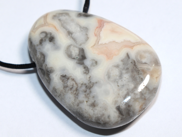 Preview: crazy lace agate with cord or silver 925