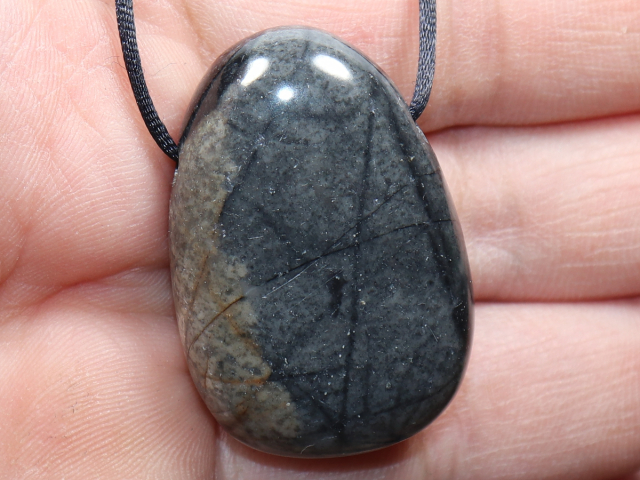 Picasso marble with cord or silver 925