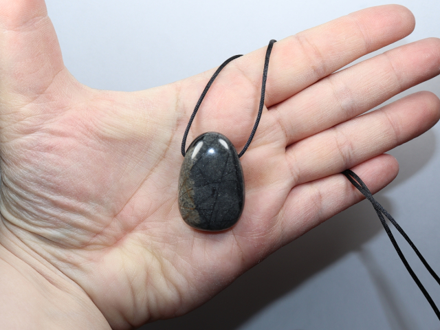 Picasso marble with cord or silver 925