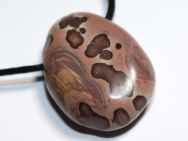 porcellanite with cord or silver 925