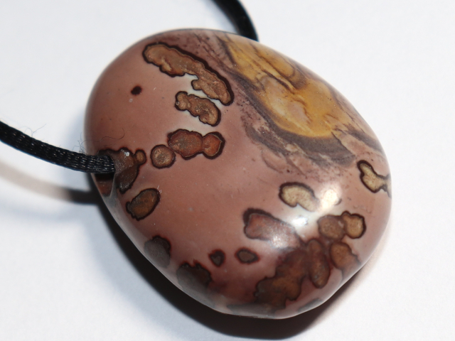 porcellanite with cord or silver 925