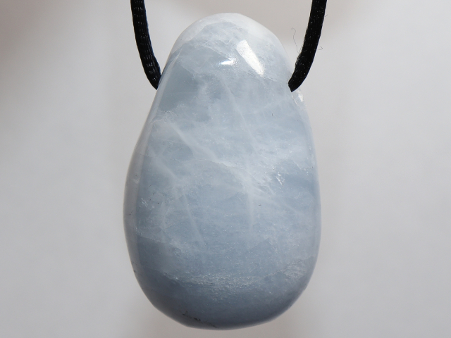 Preview: blue calcite with cord or silver 925