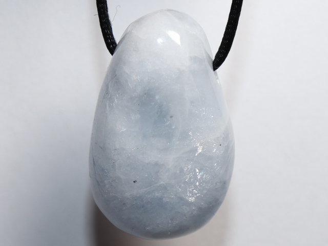 Preview: blue calcite with cord or silver 925