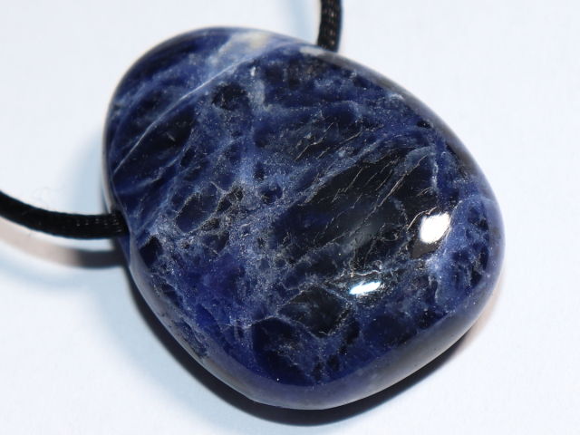 Sodalith mit Band oder Silber 925